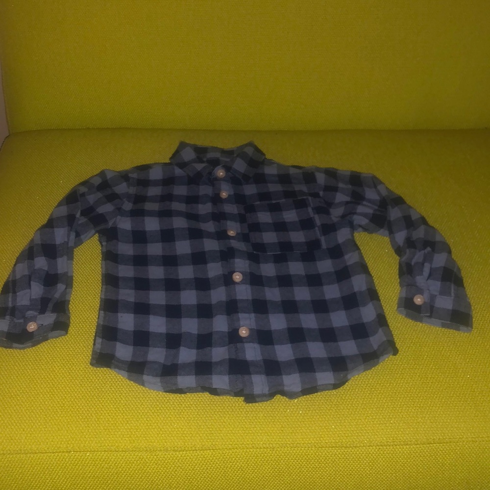 Zara plaid button up boys size  2-3 years